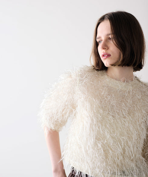 【SOI-MeME】sheer fringe top